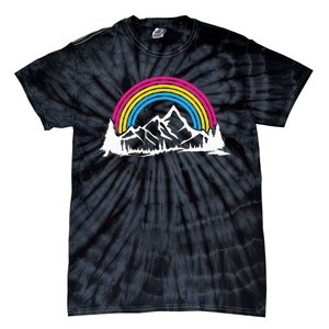 Pan Pride Hiking Camping Backpacking Outdoor Pansexual LGBT Tie-Dye T-Shirt