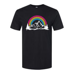 Pan Pride Hiking Camping Backpacking Outdoor Pansexual LGBT Softstyle CVC T-Shirt