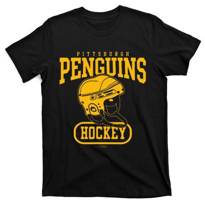 Pittsburgh Penguins Helmet Black Officially T-Shirt