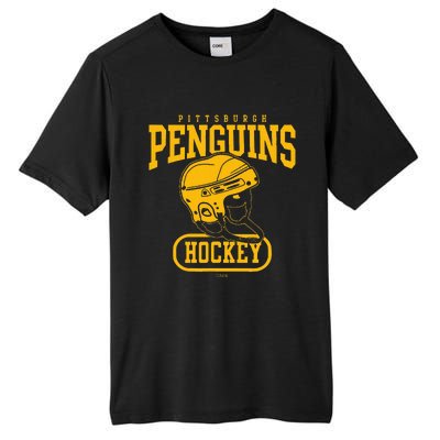 Pittsburgh Penguins Helmet Black Officially Tall Fusion ChromaSoft Performance T-Shirt