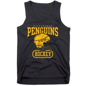 Pittsburgh Penguins Helmet Black Officially Tank Top