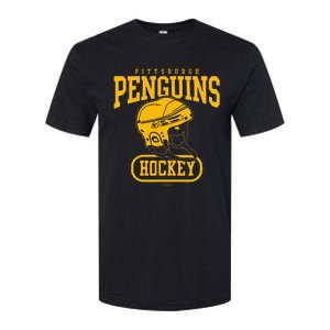 Pittsburgh Penguins Helmet Black Officially Softstyle® CVC T-Shirt