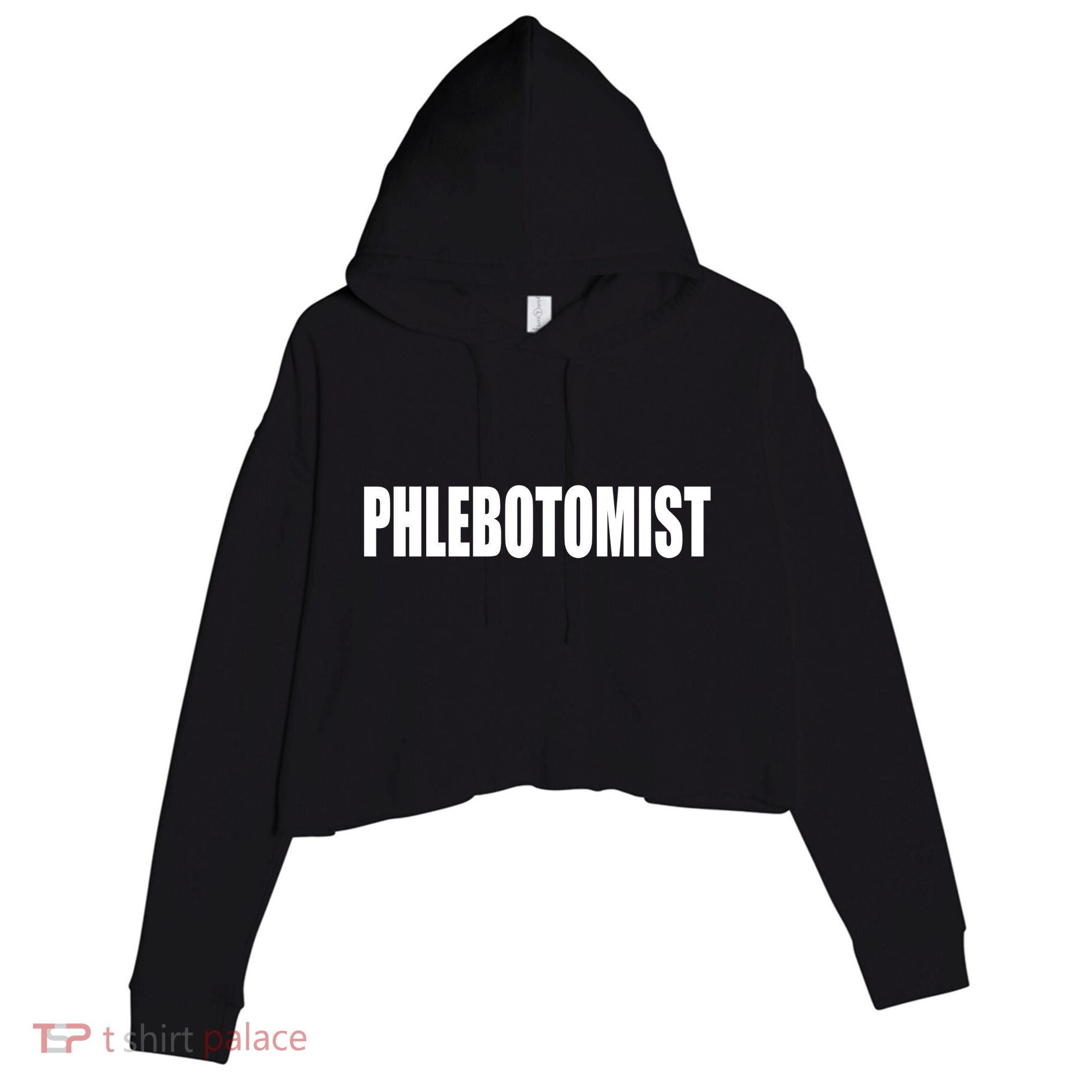 Phlebotomist Crop Fleece Hoodie