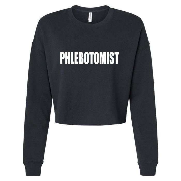 Phlebotomist Cropped Pullover Crew