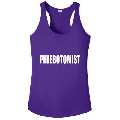Phlebotomist Ladies PosiCharge Competitor Racerback Tank
