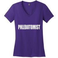 Phlebotomist Women's V-Neck T-Shirt