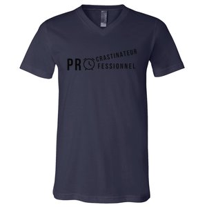 Procrastinateur Professionnel Humour DrôLe Procrastinateur V-Neck T-Shirt