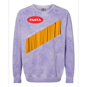 Pasta Package Halloween Costume Colorblast Crewneck Sweatshirt