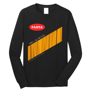 Pasta Package Halloween Costume Long Sleeve Shirt