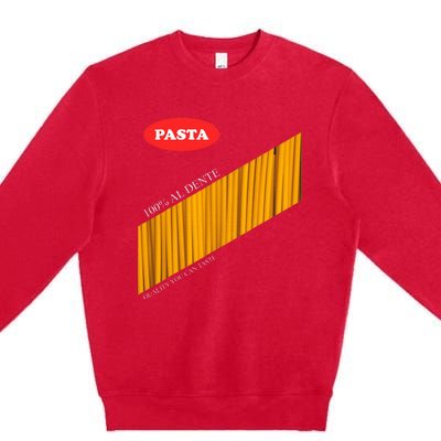 Pasta Package Halloween Costume Premium Crewneck Sweatshirt