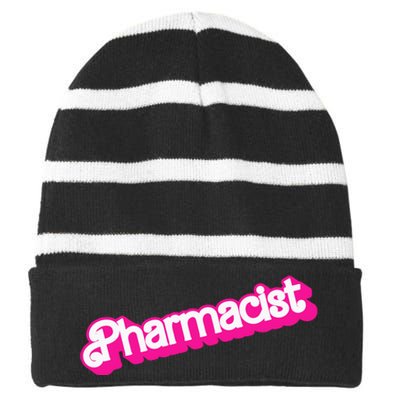 Pharmacist Striped Beanie with Solid Band