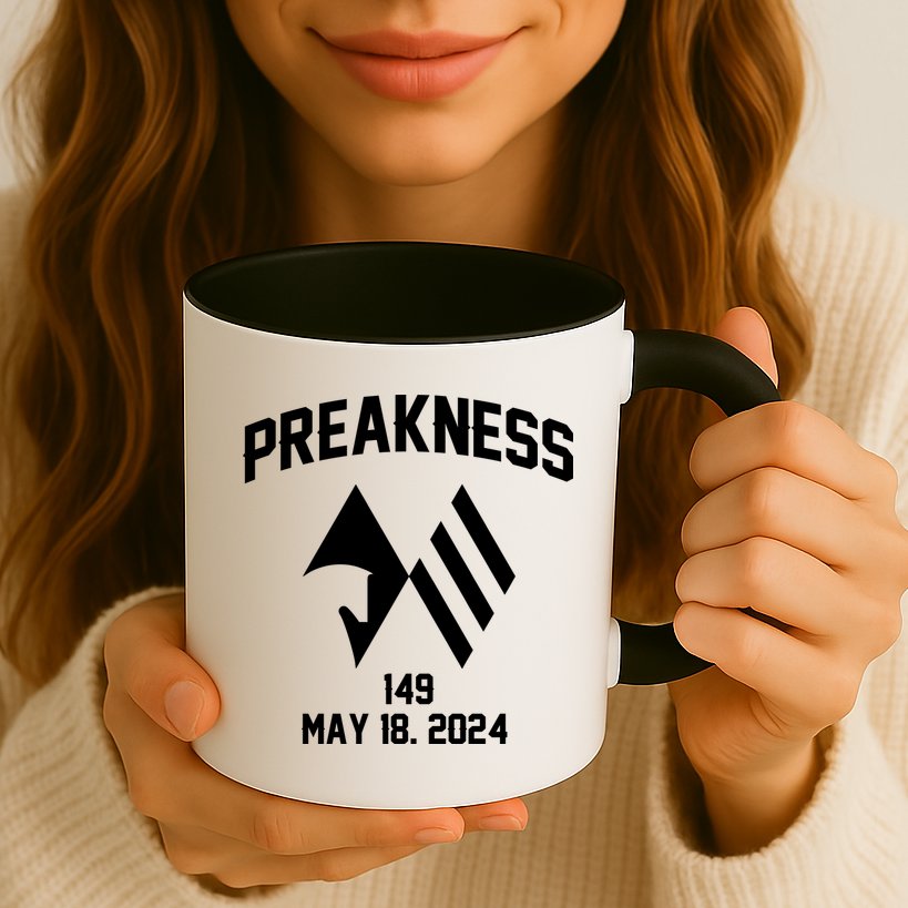Preakness Perfection: Horse Racing Artistry In Every Design Mug
