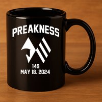 Preakness Perfection: Horse Racing Artistry In Every Design 11oz C Handle Ceramic Mug