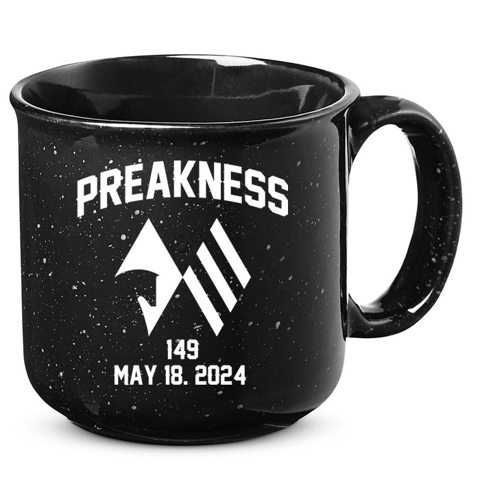 Preakness Perfection: Horse Racing Artistry In Every Design 15oz Campfire Ceramic Mug