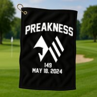 Preakness Perfection: Horse Racing Artistry In Every Design Golf Towel