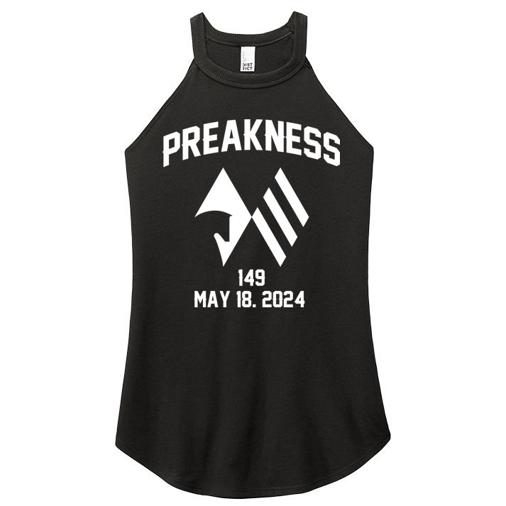 Preakness Perfection: Horse Racing Artistry In Every Design Women's Perfect Tri Rocker Tank