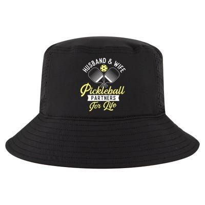 Player Pickleballers Husband & Wife Couple Pickleball Gift For Fan Cool Comfort Performance Bucket Hat