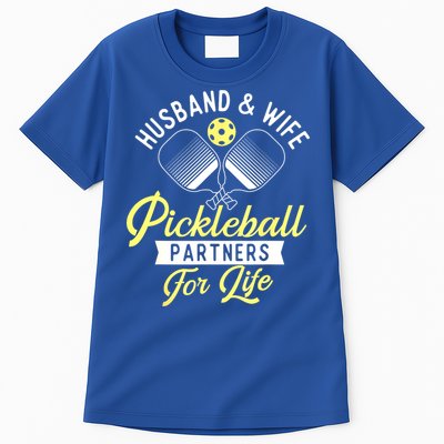 Player Pickleballers Husband & Wife Couple Pickleball Gift For Fan Tall T-Shirt