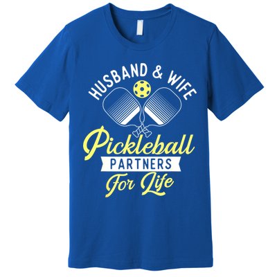 Player Pickleballers Husband & Wife Couple Pickleball Gift For Fan Premium T-Shirt