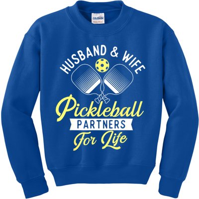 Player Pickleballers Husband & Wife Couple Pickleball Gift For Fan Kids Sweatshirt