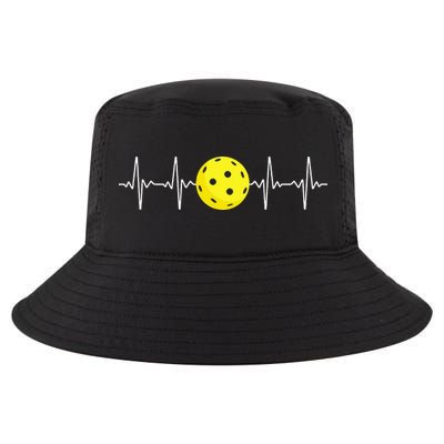 Pickleball Player Heartbeat EKG Pulse Whiffle Ball Game Cool Comfort Performance Bucket Hat