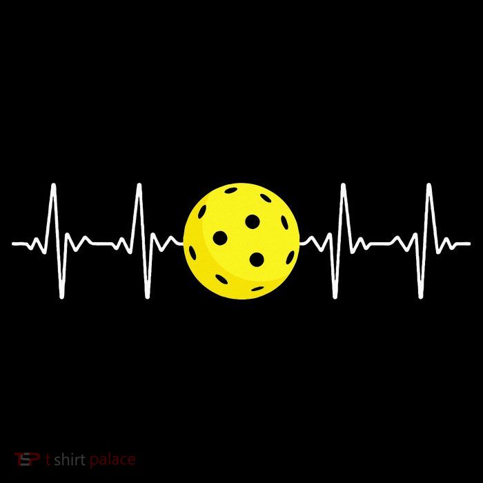 Pickleball Player Heartbeat EKG Pulse Whiffle Ball Game Sweatshirt