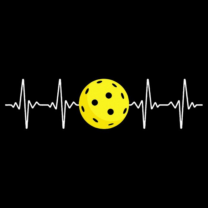 Pickleball Player Heartbeat EKG Pulse Whiffle Ball Game 7-Panel Snapback Hat