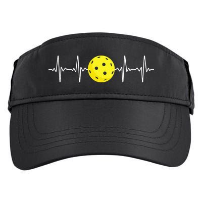 Pickleball Player Heartbeat EKG Pulse Whiffle Ball Game Adult Drive Performance Visor