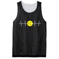 Pickleball Player Heartbeat EKG Pulse Whiffle Ball Game Mesh Reversible Basketball Jersey Tank