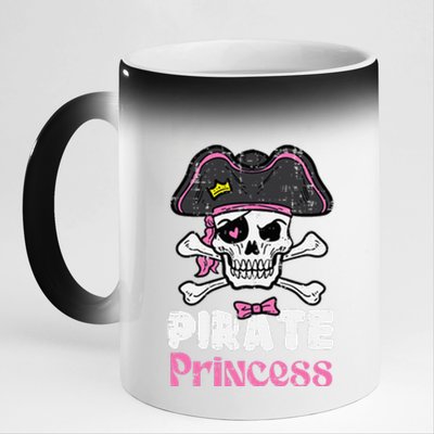 Pirate Princess Halloween Costume 11oz Black Color Changing Mug