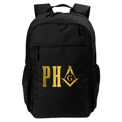 Pha Prince Hall Mason Freemason Masonic Square & Compass Daily Commute Backpack