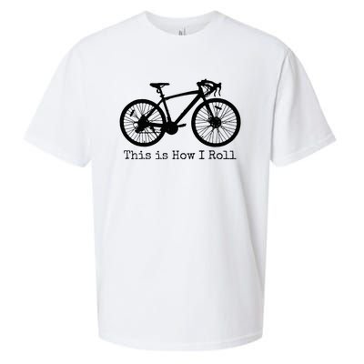 Pedal Power Hilarious Cycling Road Bike Design Sueded Cloud Jersey T-Shirt