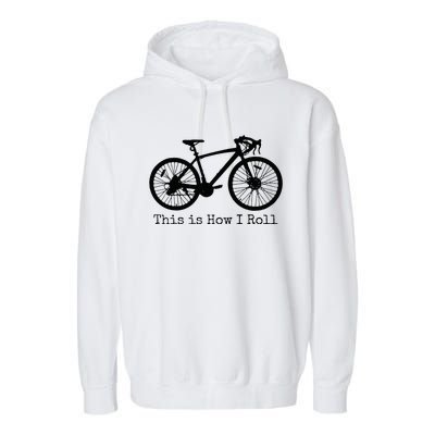 Pedal Power Hilarious Cycling Road Bike Design Garment-Dyed Fleece Hoodie