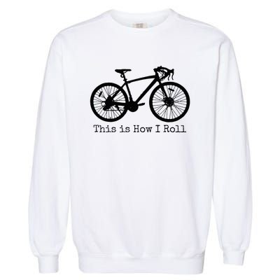 Pedal Power Hilarious Cycling Road Bike Design Garment-Dyed Sweatshirt