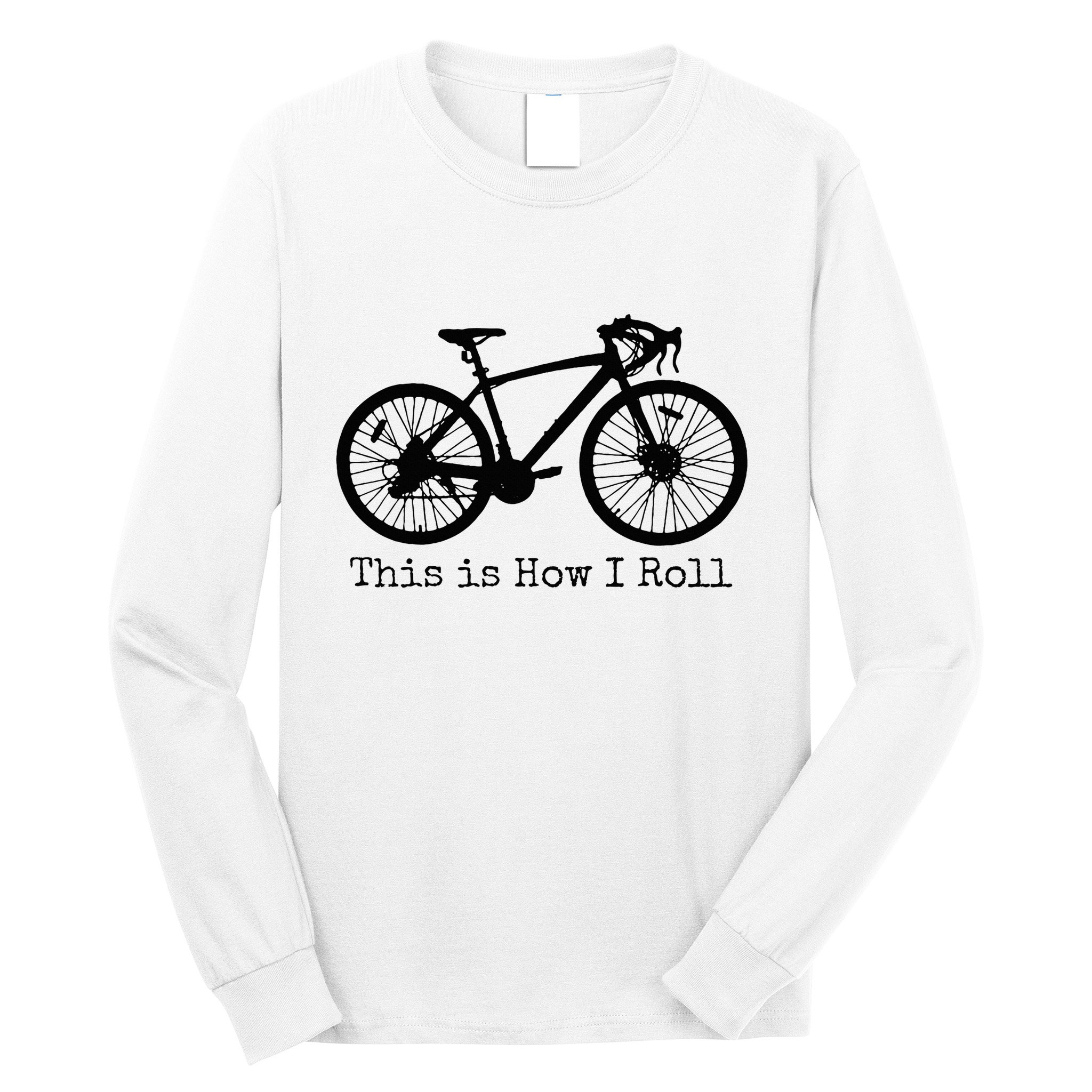 Pedal Power Hilarious Cycling Road Bike Design Long Sleeve Shirt