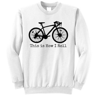 Pedal Power Hilarious Cycling Road Bike Design Sweatshirt