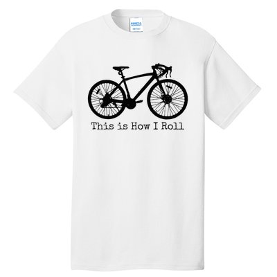 Pedal Power Hilarious Cycling Road Bike Design Tall T-Shirt