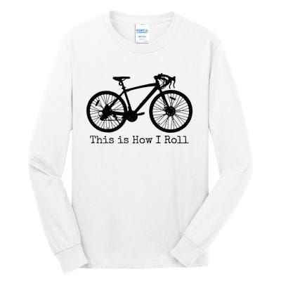 Pedal Power Hilarious Cycling Road Bike Design Tall Long Sleeve T-Shirt