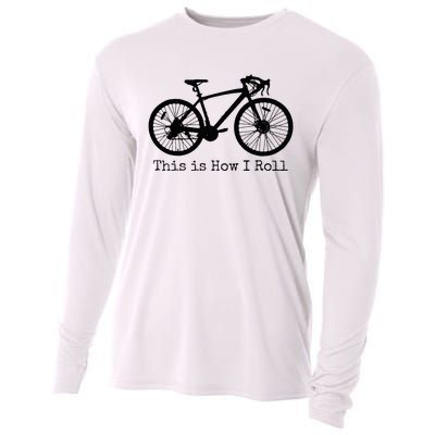 Pedal Power Hilarious Cycling Road Bike Design Cooling Performance Long Sleeve Crew