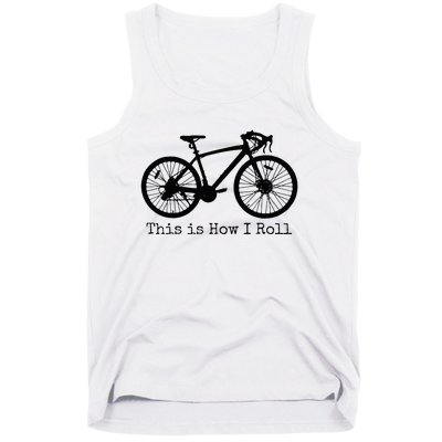 Pedal Power Hilarious Cycling Road Bike Design Tank Top