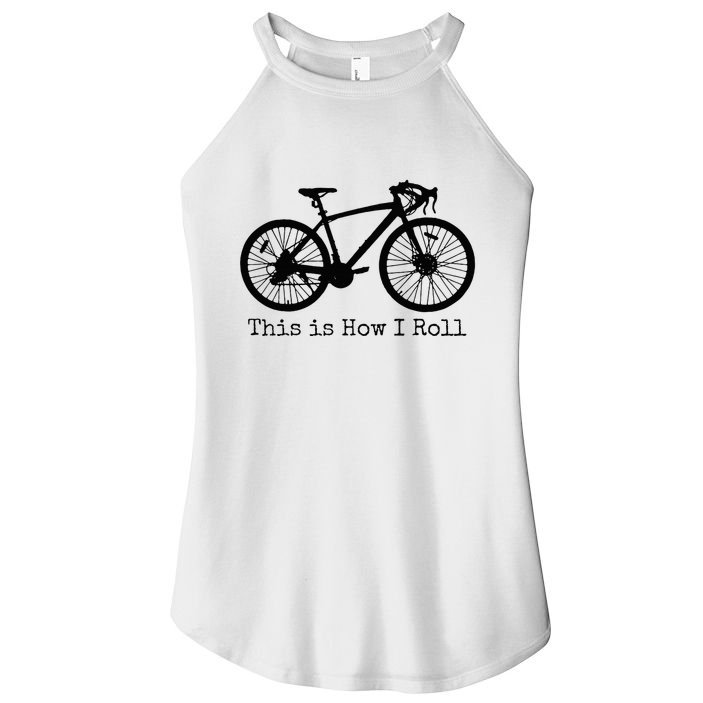 Pedal Power Hilarious Cycling Road Bike Design Women's Perfect Tri Rocker Tank