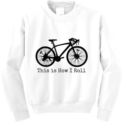 Pedal Power Hilarious Cycling Road Bike Design Kids Sweatshirt