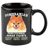 Pomeranian Professional Human Trainer 11oz C Handle Ceramic Mug