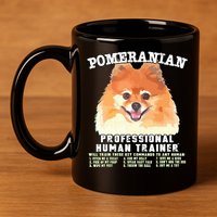 Pomeranian Professional Human Trainer 11oz C Handle Ceramic Mug