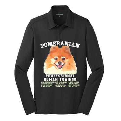 Pomeranian Professional Human Trainer Silk Touch Performance Long Sleeve Polo