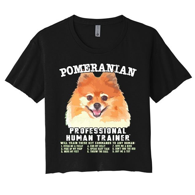 Pomeranian Professional Human Trainer Crop Top