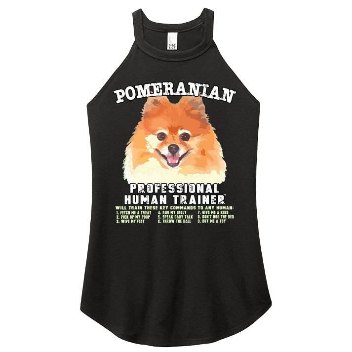 Pomeranian Professional Human Trainer Women's Perfect Tri Rocker Tank