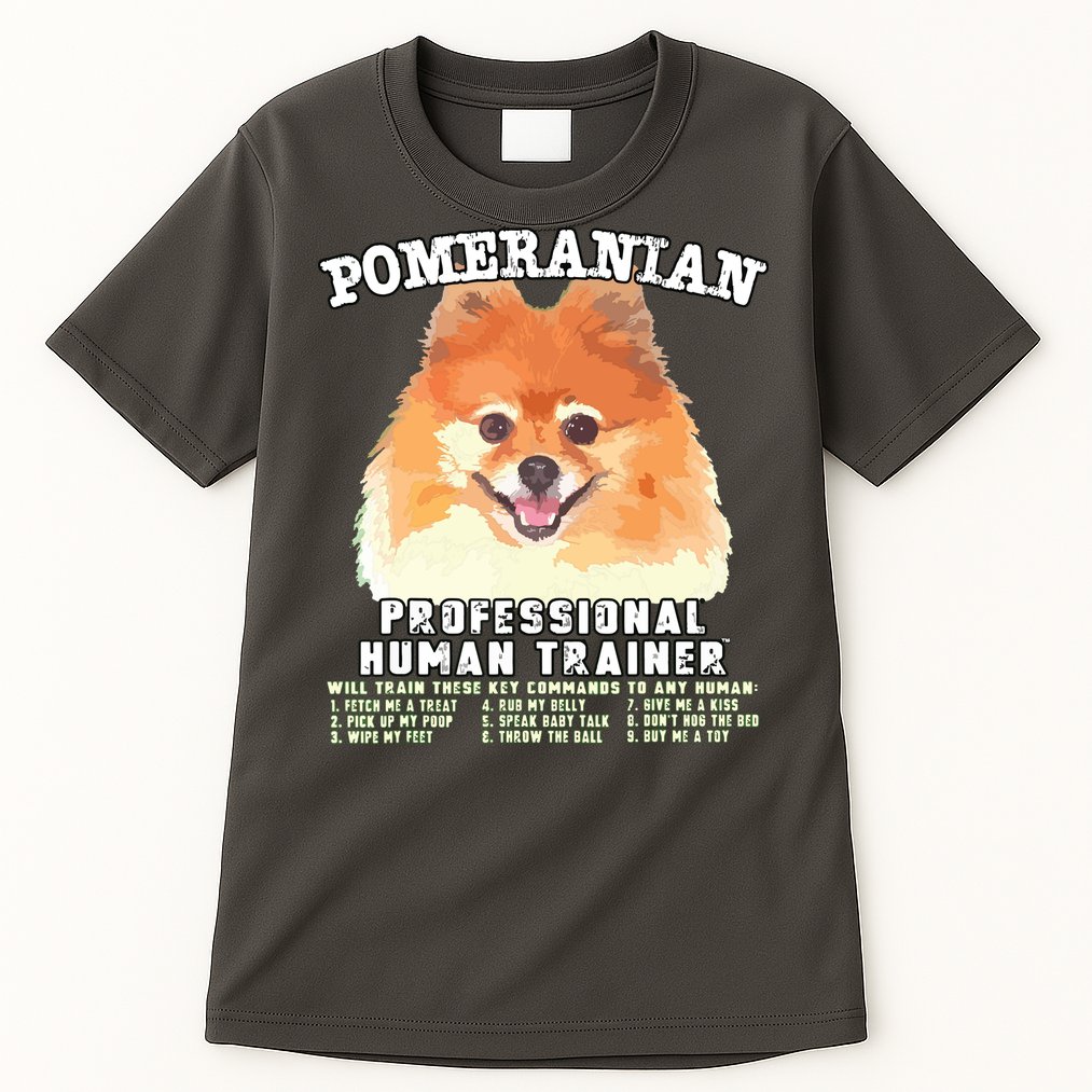 Pomeranian Professional Human Trainer Tall T-Shirt