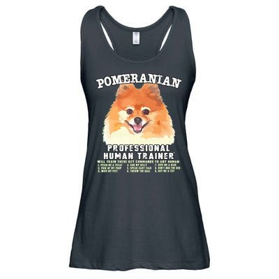 Pomeranian Professional Human Trainer Ladies Essential Flowy Tank