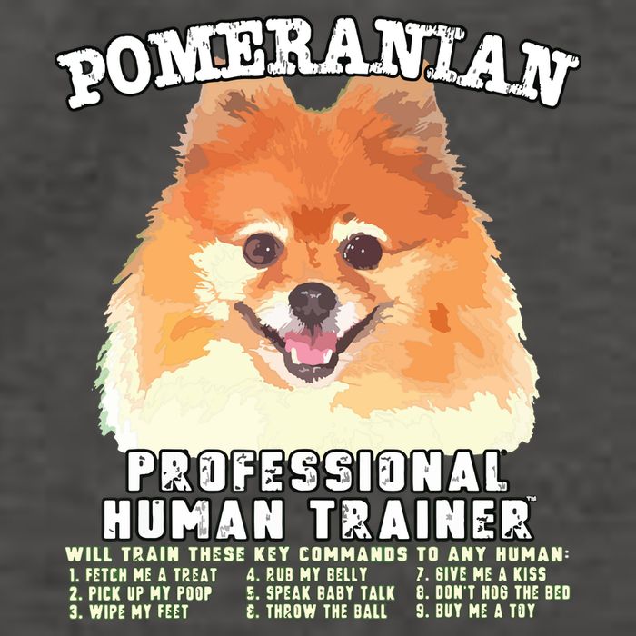 Pomeranian Professional Human Trainer Vector Backpack